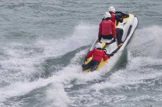 08 March 2022 - 11-55-42
RNLI volunteers from all over Devon came to Dartmouth for training on their personal water craft (that's a jet ski) and small ribs.
Much of the activity was in Warfleet Creek. Way out of view from me
------------------
RNLI Lifeguards training in Dartmouth